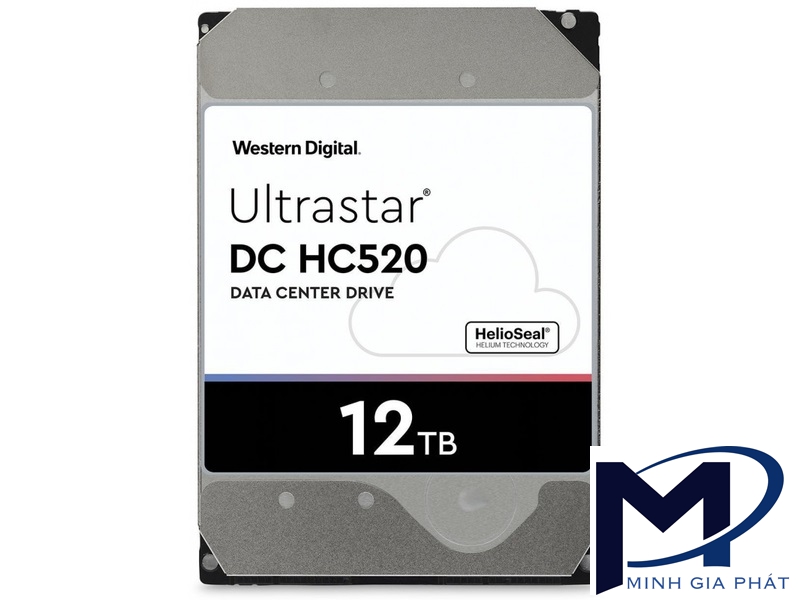 WD Ultrastar DC HC520 12TB Enterprise 3.5in 4KN SE SAS 12Gb/s 7200RPM 256MB Cache